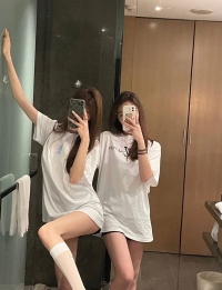 雙飛外送茶：#清純美腿姐妹茶【雨涵 165 C 24歲vs佑心 163 D 25歲 】素質服務100%好
