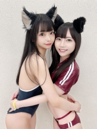 日本东京🇯🇵 雙飛3P【瞳160.44.C.19歲vs楓157.43.B.20歲】清純可愛蘿莉控 ¥80000円