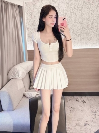 美腿外送茶：小美 160 D 44 22歲 甜美漂亮 身材超讃 皮膚白皙 無套吹 超反差心動